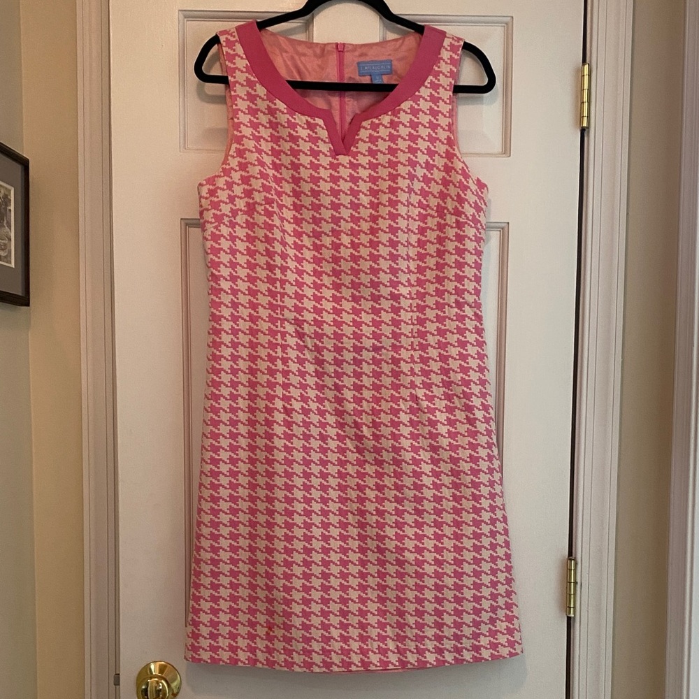 J. McLaughlin Pink and White Mini Dress